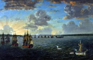 De Zeeslag bij Viborgska Baai 15.6 1790 door Johan Tietrich Schoultz